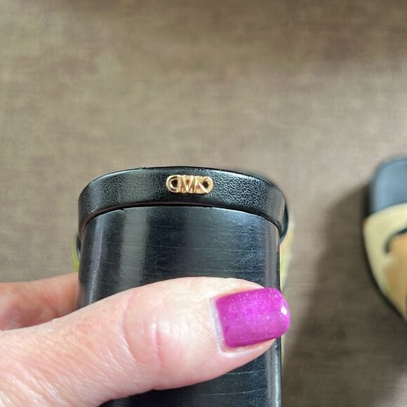 New Michael Kors Black Celeste Platform Sandals Women’s Size 6 in Smokey-Multi - Picture 15 of 15